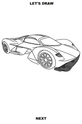 Draw Cars Hypercar android App screenshot 0