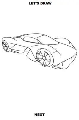 Draw Cars Hypercar android App screenshot 2